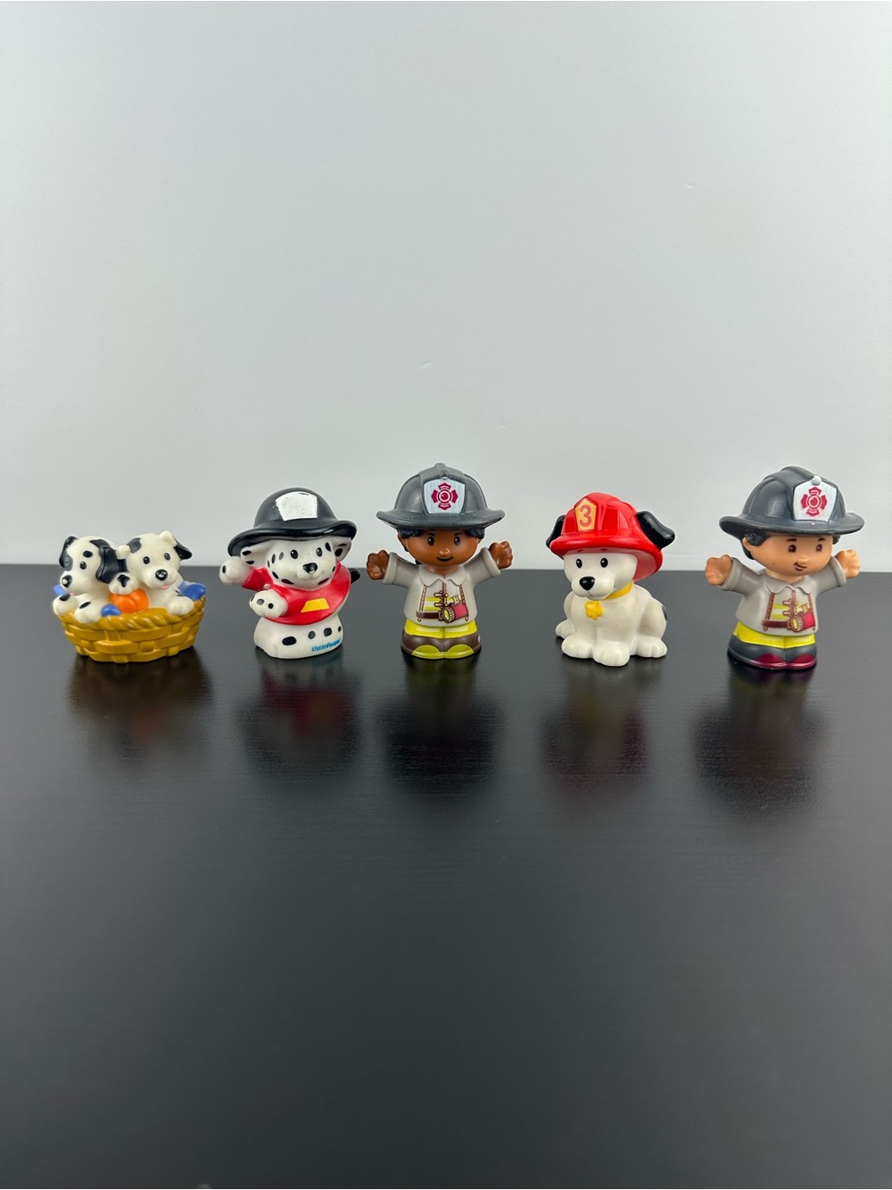 Fisher Price Little People Fireman and Dalmatian Dogs
